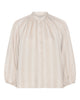 LA ROUGE ApS Line Shirt Blouse Sand Melange