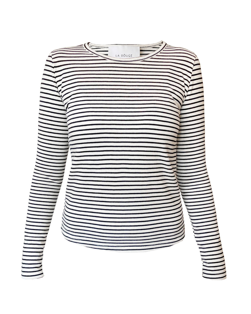 LA ROUGE ApS Lisa Stripe L/S T-shirt Black/White Stripe