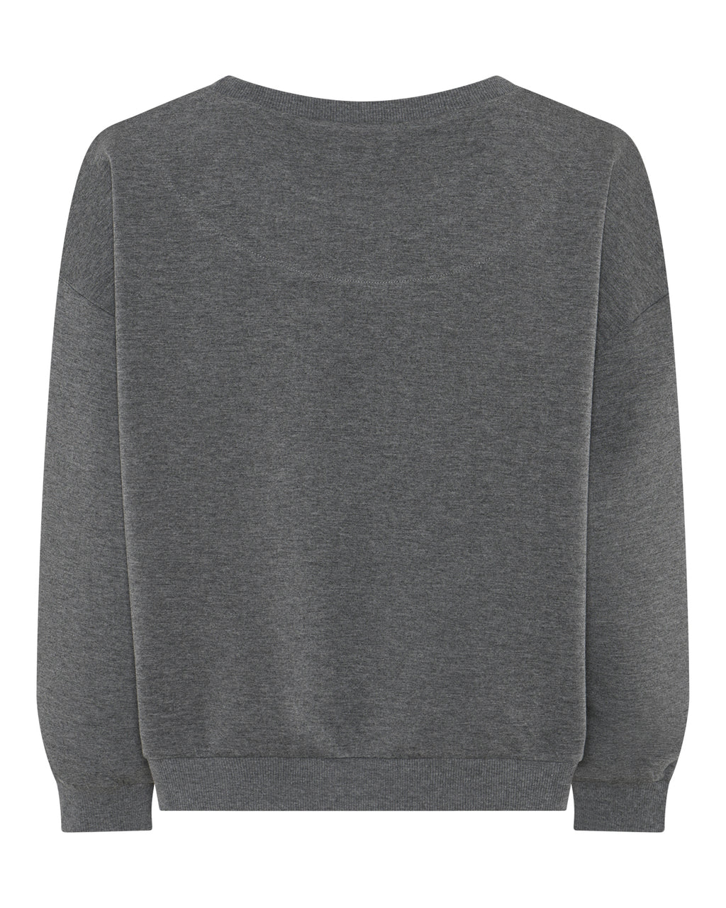 LA ROUGE ApS Lone Logo Sweatshirt Sweatshirt Dark Grey Melange