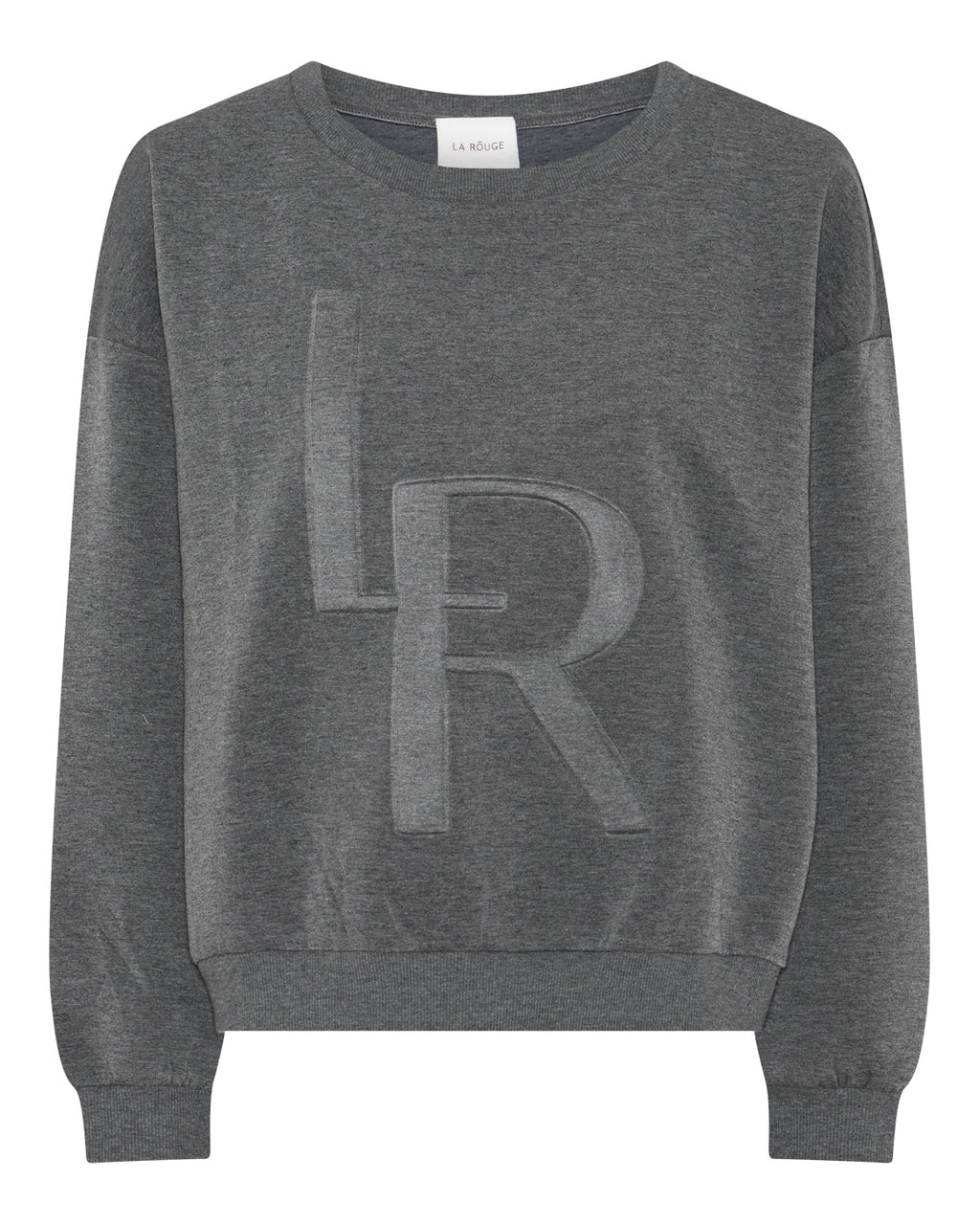 LA ROUGE ApS Lone Logo Sweatshirt Sweatshirt Dark Grey Melange