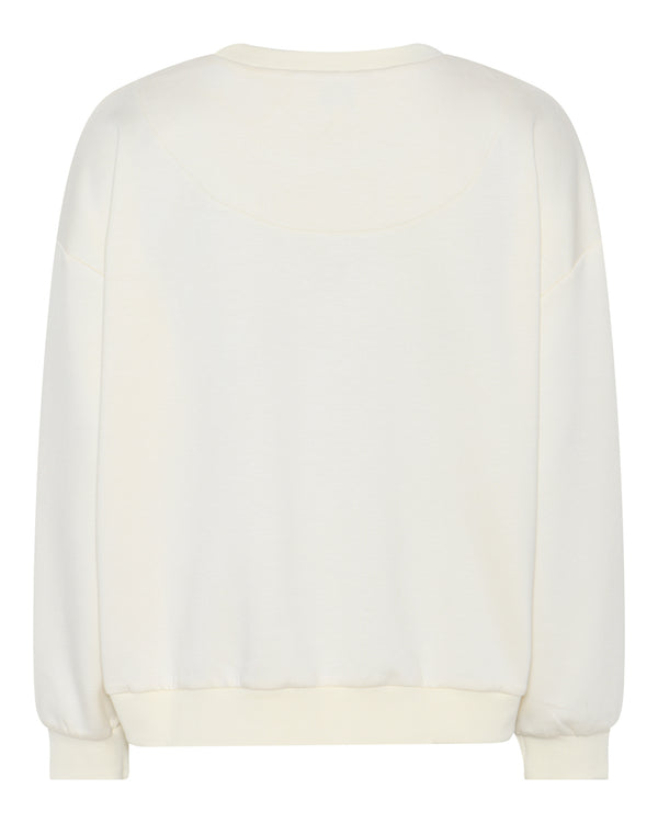 LA ROUGE ApS Lone Logo Sweatshirt Sweatshirt Off White