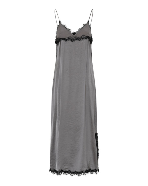 LA ROUGE ApS Lotte Satin Dress Dress Grey