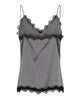 LA ROUGE ApS Lotte Satin Top Top Grey