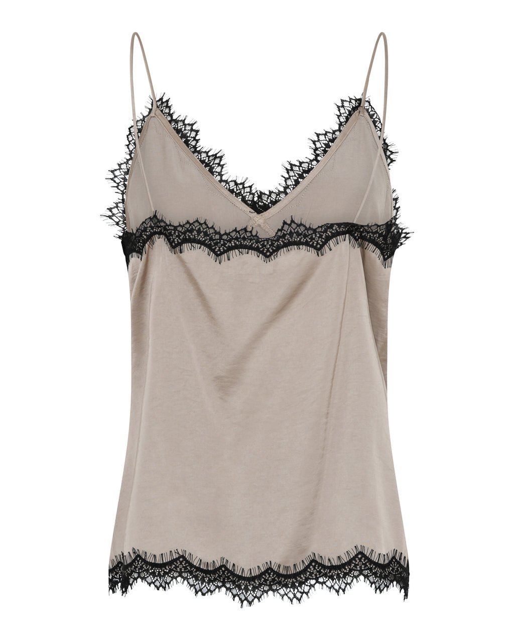 LA ROUGE ApS Lotte Satin Top Top Sand