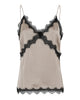 LA ROUGE ApS Lotte Satin Top Top Sand