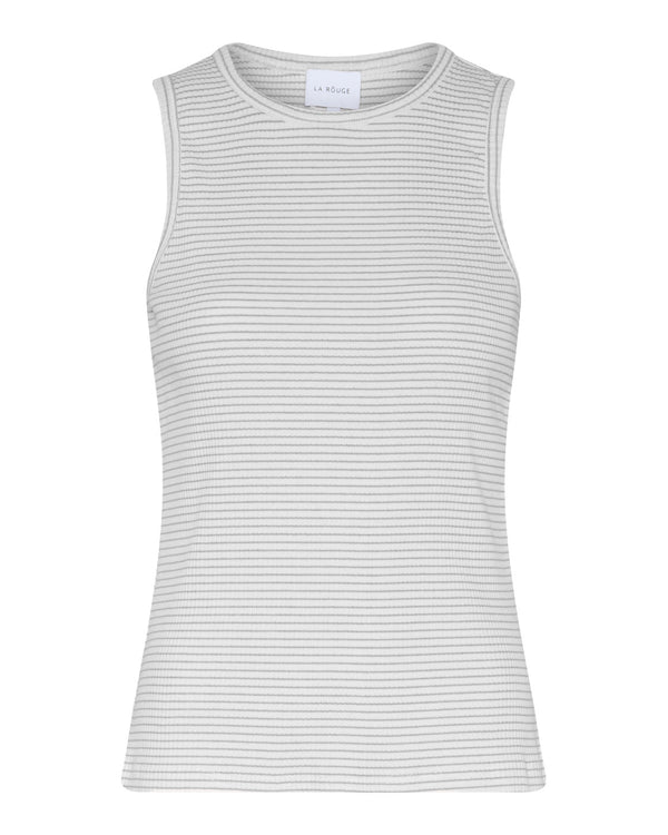 LA ROUGE ApS Lotte Singlet Singlet top Black/White Stripe