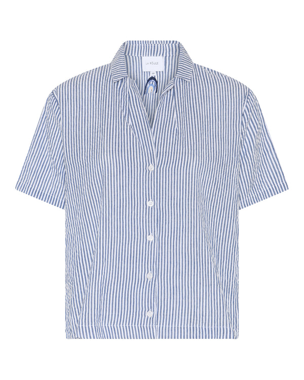 LA ROUGE ApS Lou Shirt Shirt Blue stripe