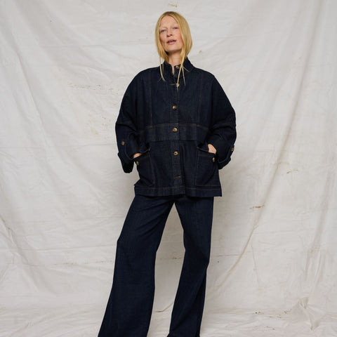 LA ROUGE ApS Louise Dark Denim Jacket Dark Denim