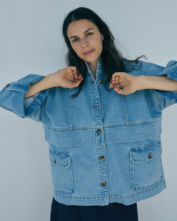 LA ROUGE ApS Louise Light Denim Jacket Light Denim