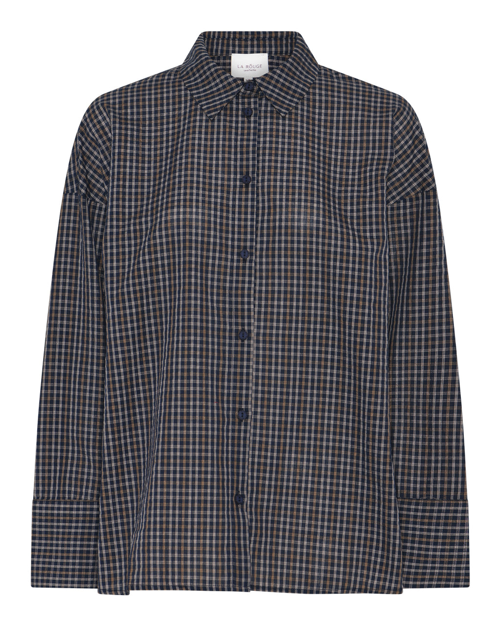 LA ROUGE ApS Louise Shirt Shirt Navy Checks