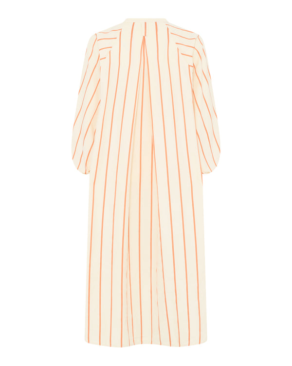 LA ROUGE ApS Louise Shirt Dress Tunic Sand/Orange Stripe