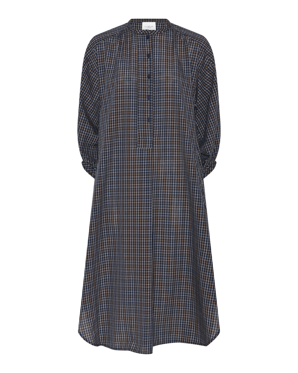 LA ROUGE ApS Louise Shirtdress Tunic Navy Checks