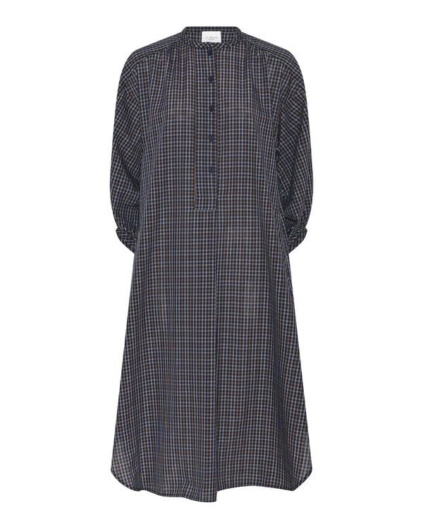 LA ROUGE ApS Louise Shirtdress Tunic Navy Checks