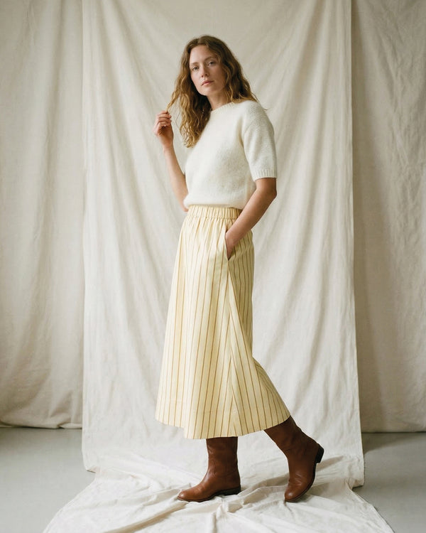 LA ROUGE ApS Louise Skirt Skirt Sand/Orange Stripe