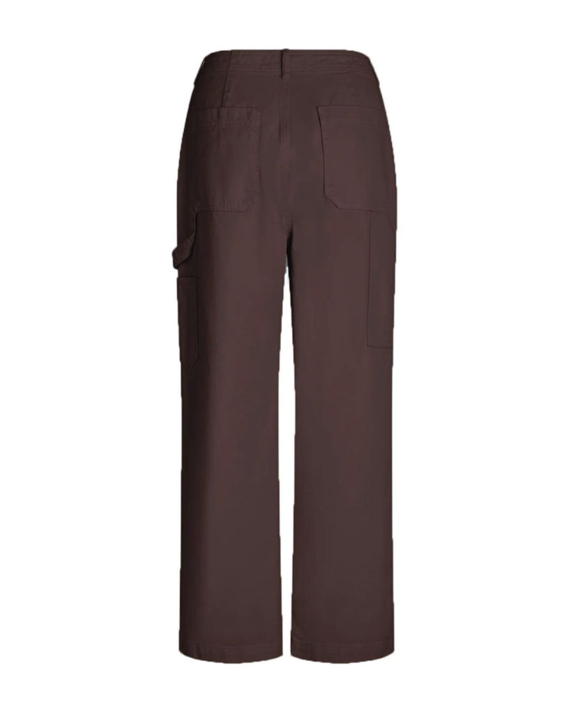 LA ROUGE ApS Louise Workers Pants Pants Dark Brown