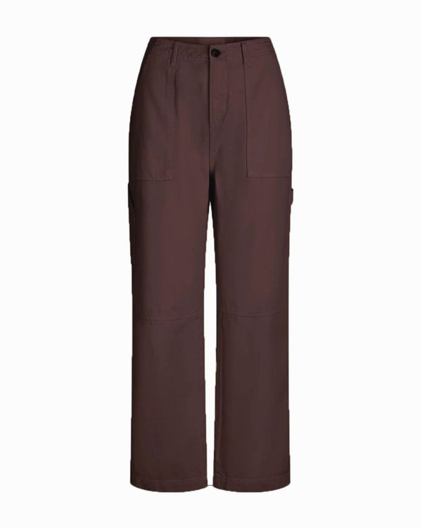 LA ROUGE ApS Louise Workers Pants Pants Dark Brown