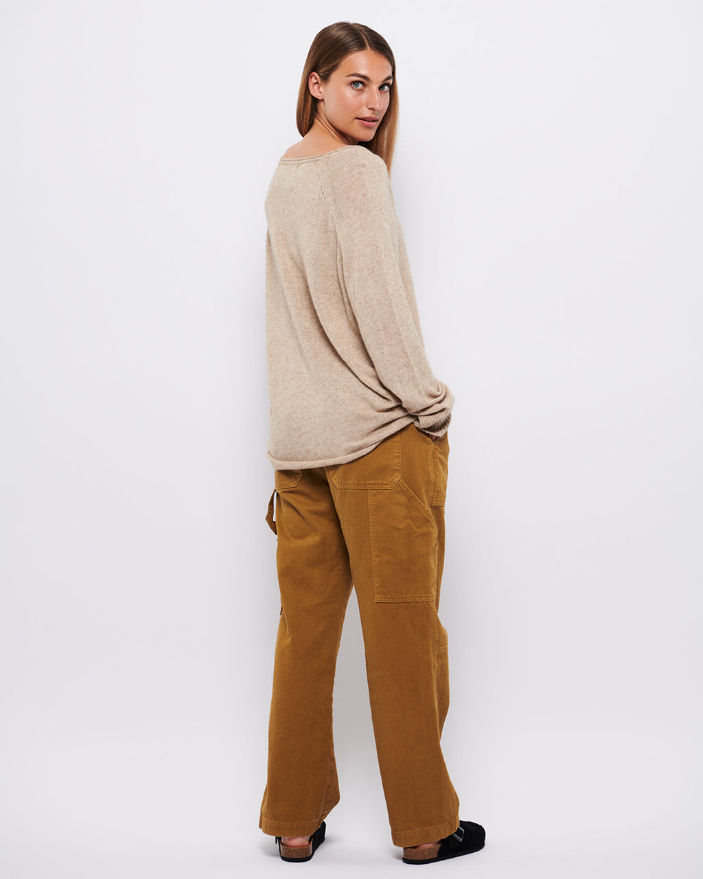 LA ROUGE ApS Louise Workers Pants Pants Ocher yellow