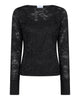 LA ROUGE ApS Lucia Blouse Top Black