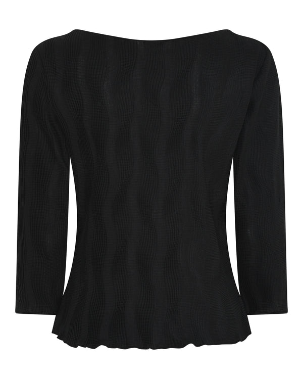 LA ROUGE ApS Luna Blouse w. 3/4 sleeve Blouse Black