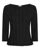 LA ROUGE ApS Luna Blouse w. 3/4 sleeve Blouse Black