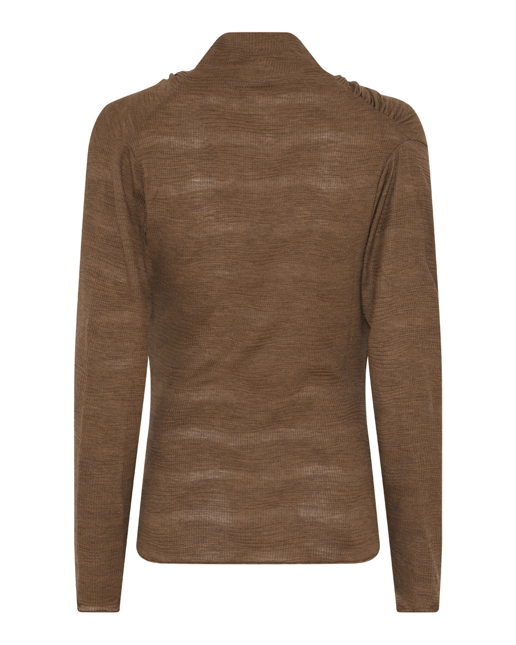 LA ROUGE ApS Luna Blouse w. Water Fall Top Camel