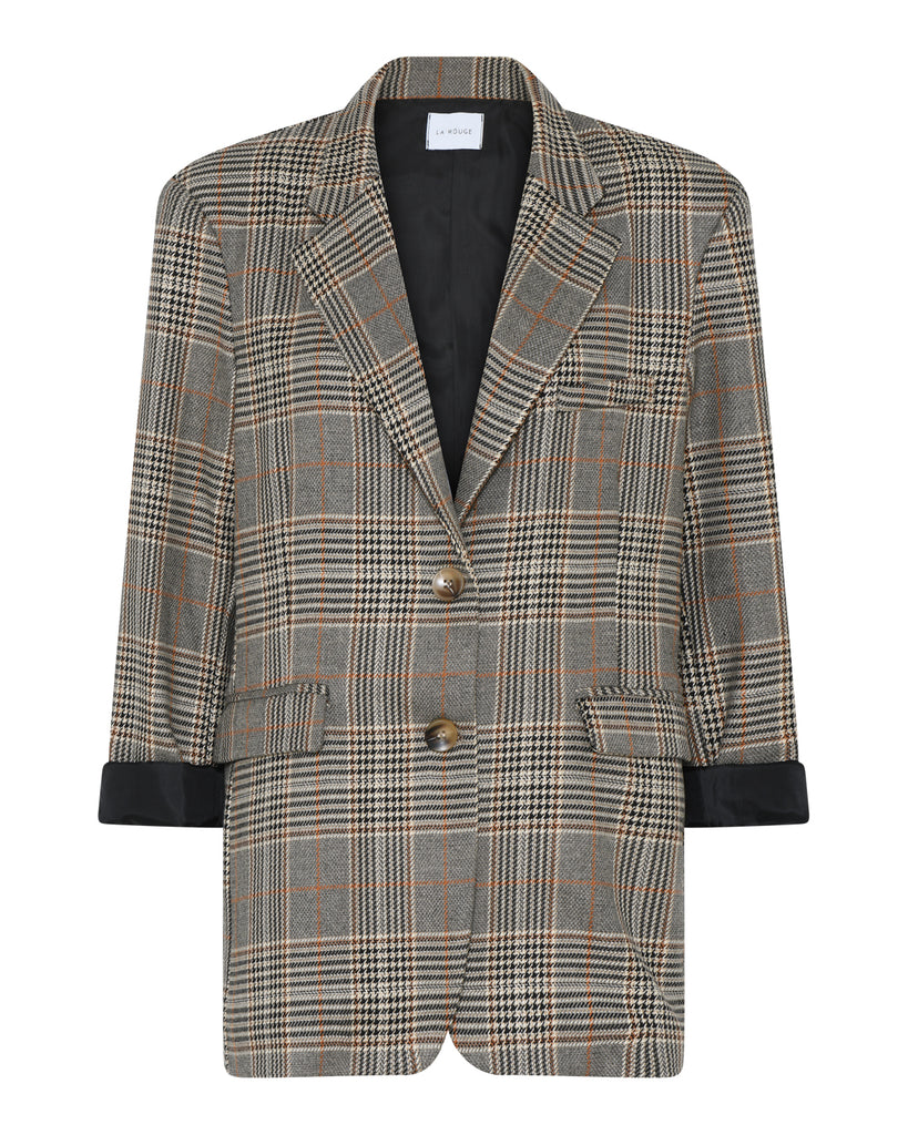 LA ROUGE ApS Luna Check Blazer Blazer Brown Checks