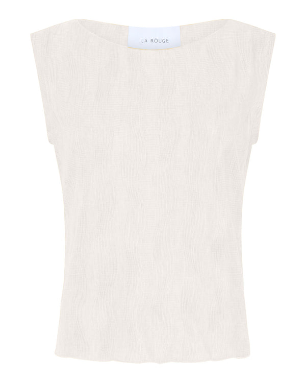 LA ROUGE ApS Luna Top Top Off White