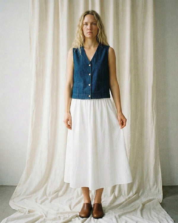 LA ROUGE ApS Luna Waistcoat Waistcoat Denim