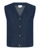 LA ROUGE ApS Luna Waistcoat Waistcoat Denim