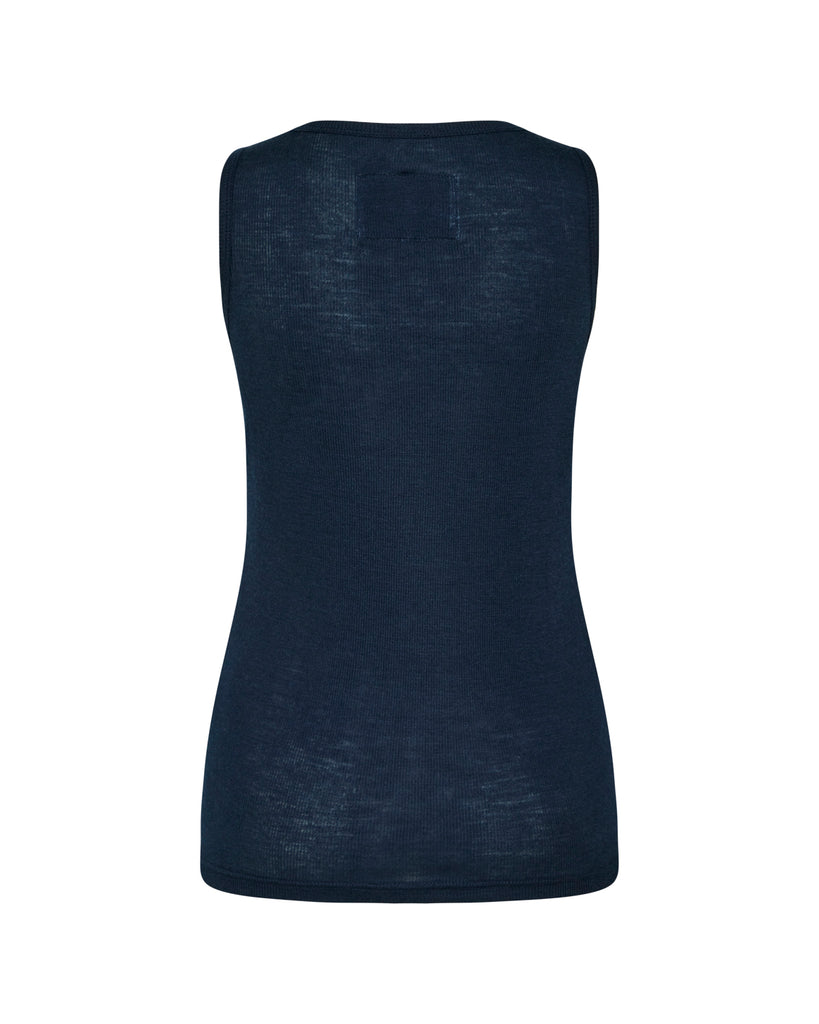 LA ROUGE ApS Marie Singlet Top Navy Melange