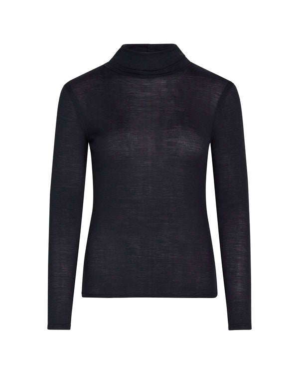 LA ROUGE ApS Marie Turtleneck Shirt Navy Melange