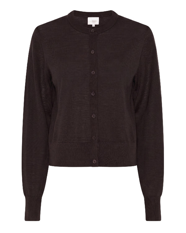 LA ROUGE ApS Merlin Cardigan Cardigan Dark Brown