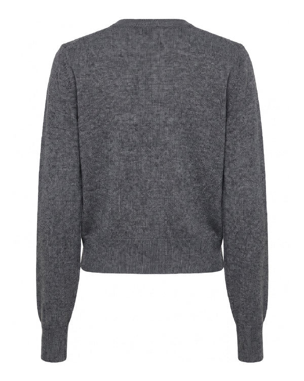 LA ROUGE ApS Merlin Cardigan Cardigan Dark Grey Melange