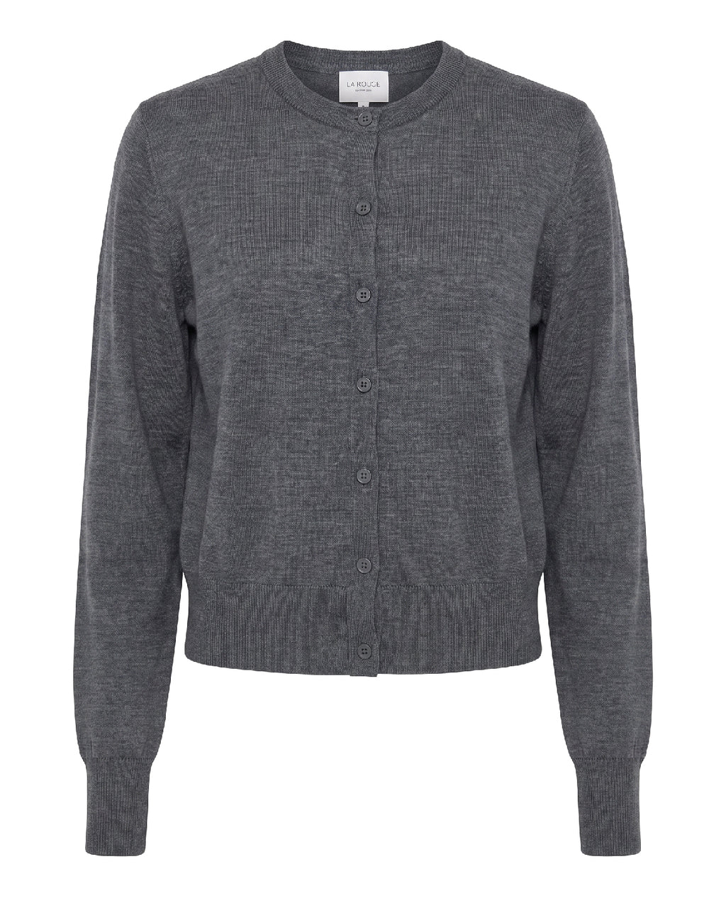 LA ROUGE ApS Merlin Cardigan Cardigan Dark Grey Melange