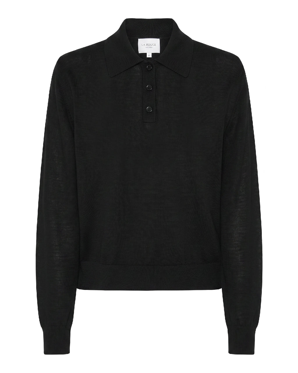 LA ROUGE ApS Merlin L/S Poloshirt Polo Shirt Black