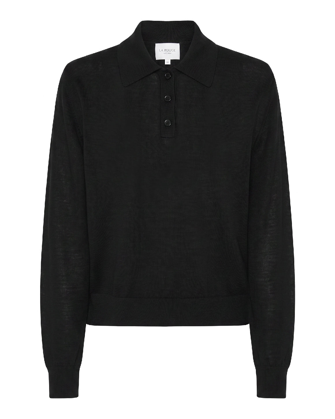 Merlin L/S Poloshirt - Black– La Rouge Webshop