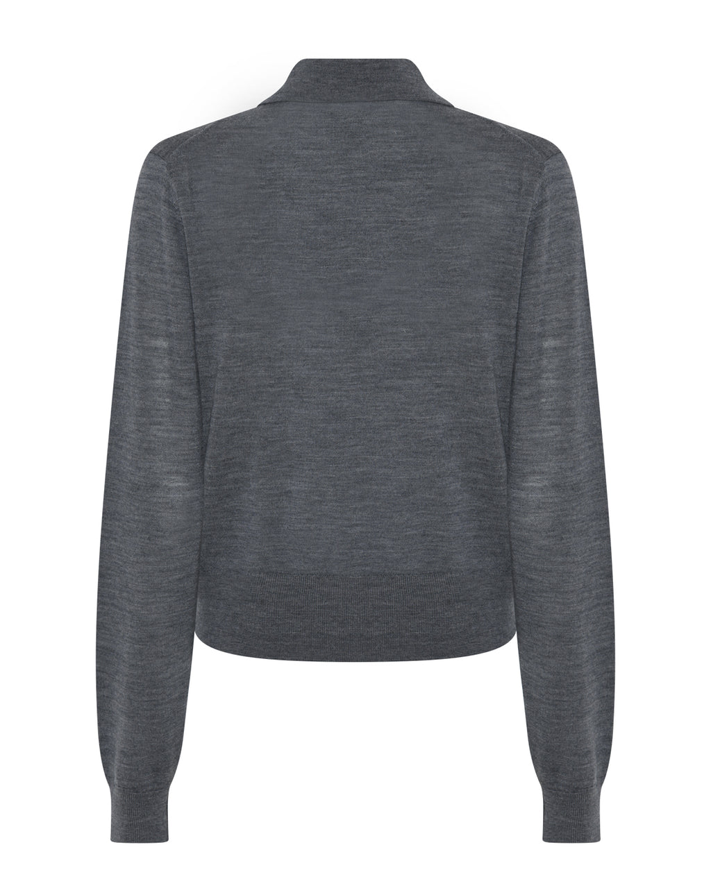 LA ROUGE ApS Merlin L/S Poloshirt Polo Shirt Dark Grey Melange