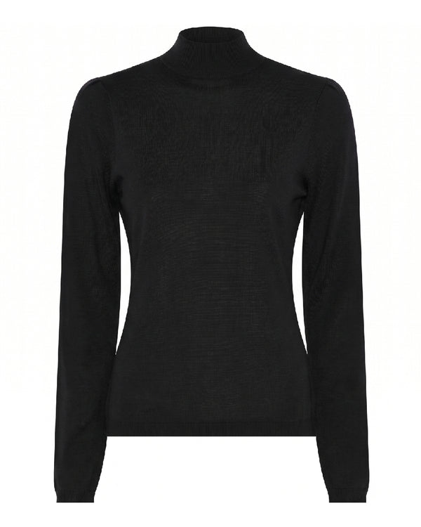 LA ROUGE ApS Merlin L/S Turtleneck Knit Black