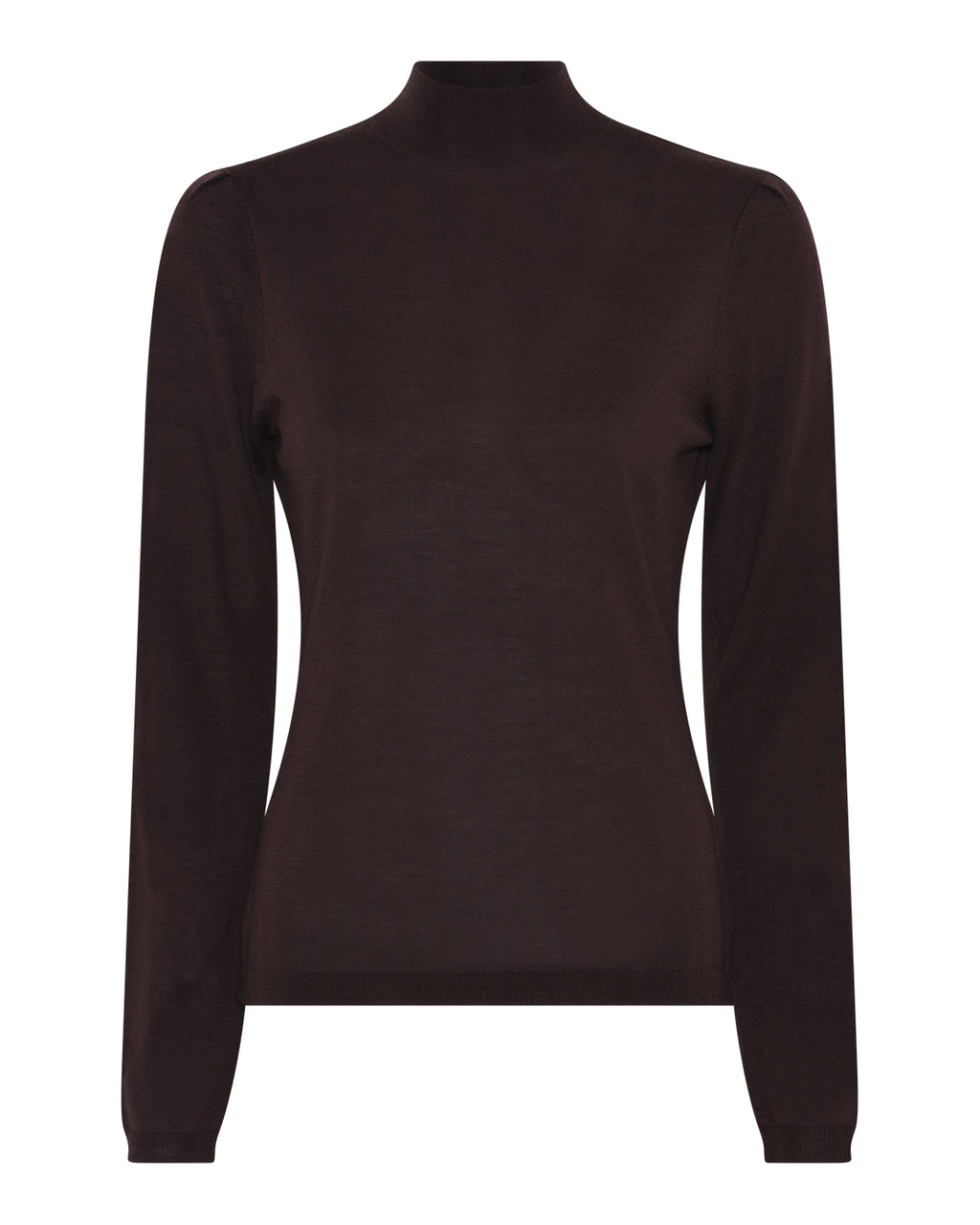 LA ROUGE ApS Merlin L/S Turtleneck Knit Dark Brown