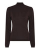 LA ROUGE ApS Merlin L/S Turtleneck Knit Dark Brown