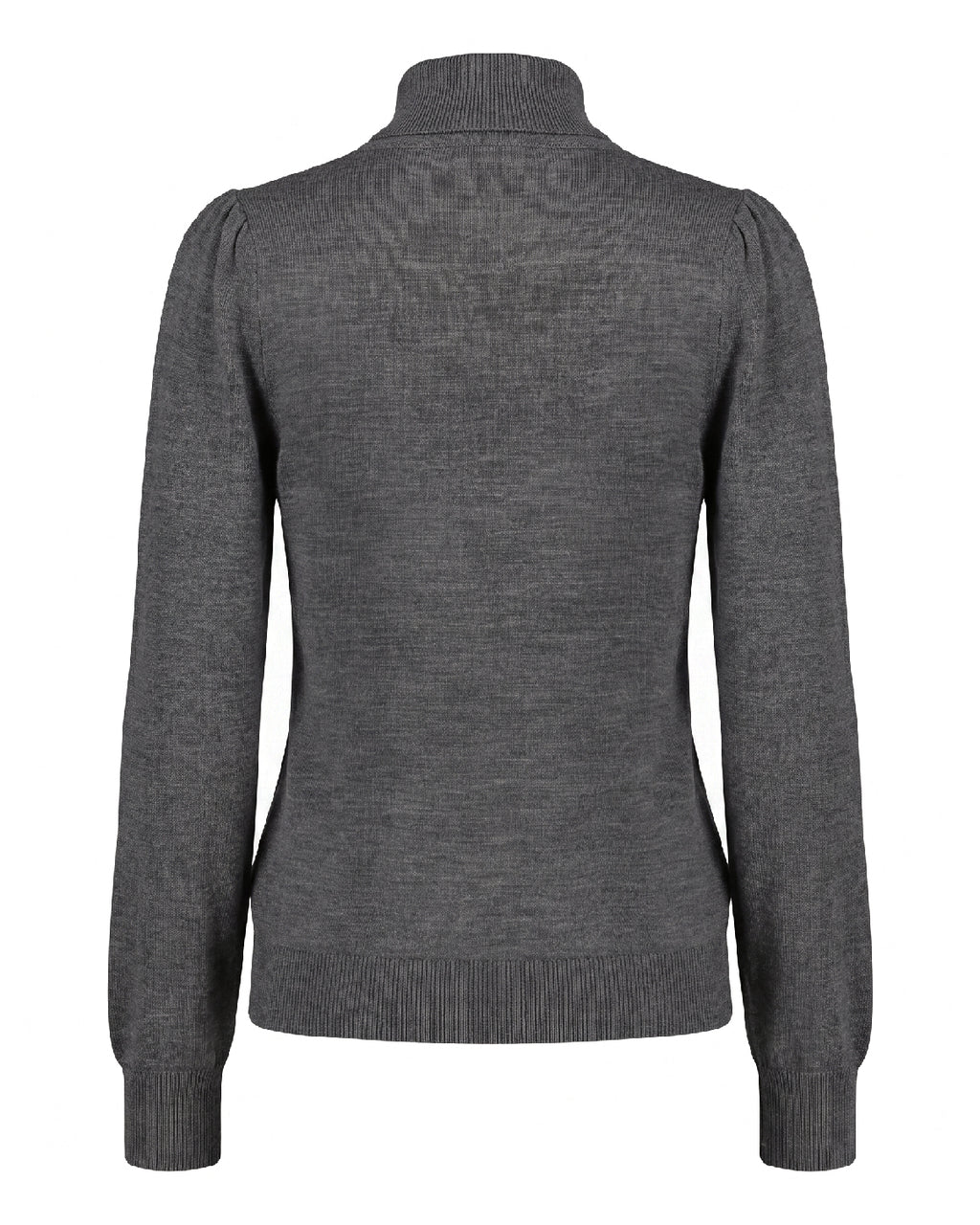 LA ROUGE ApS Merlin L/S Turtleneck Knit Dark Grey Melange