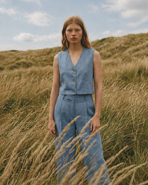 LA ROUGE ApS Mette pants Pants Faded Blue