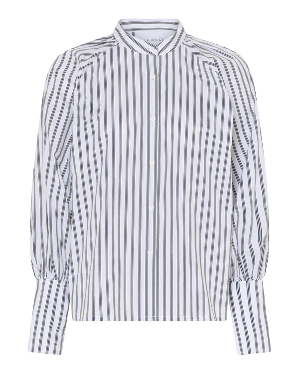 LA ROUGE ApS Mille Shirt Shirt White / Grey Stripe