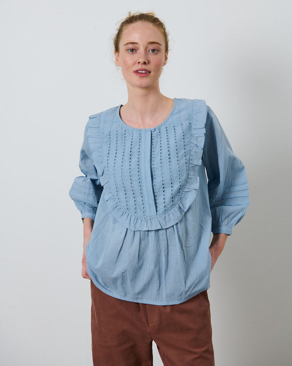 LA ROUGE ApS Molly Blouse Blouse Light Blue