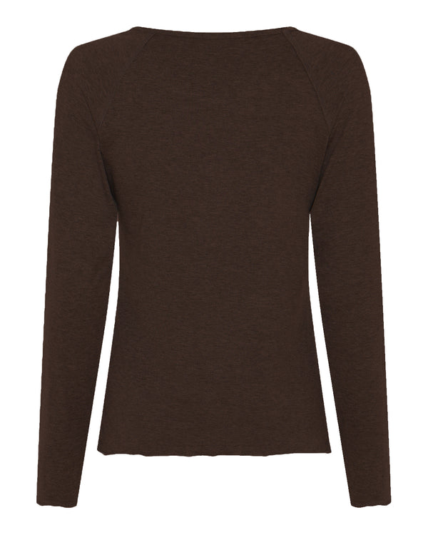 LA ROUGE ApS NOOS - Line L/S T-shirt Dark Brown