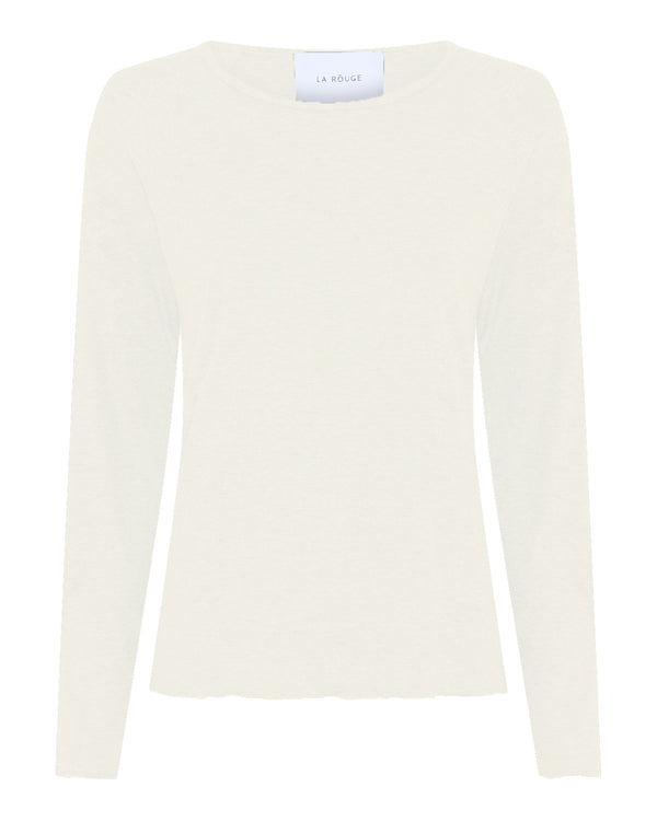 LA ROUGE ApS NOOS - Line L/S T-shirt Off White