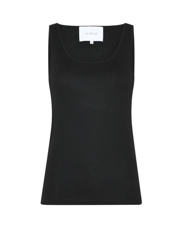 LA ROUGE ApS NOOS - Line Singlet Tank Top Black
