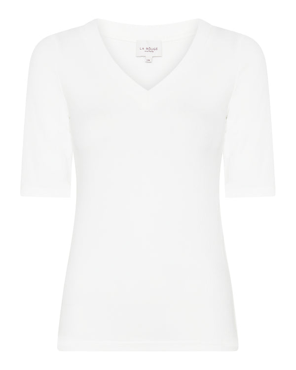 LA ROUGE ApS NOOS - Lisa S/S T-shirt Short Sleeve Off White