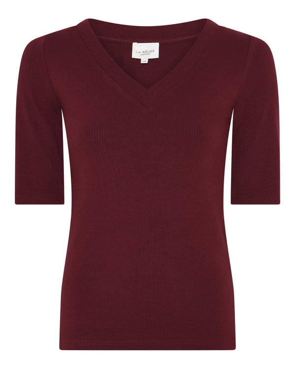 LA ROUGE ApS NOOS - Lisa S/S T-shirt Short Sleeve Wine