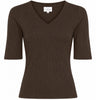 LA ROUGE ApS NOOS - Lisa S/S T-shirt T-shirt Dark Brown